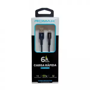 CABLE ROMAX LIGHTNING A USB DE 1.2 METROS