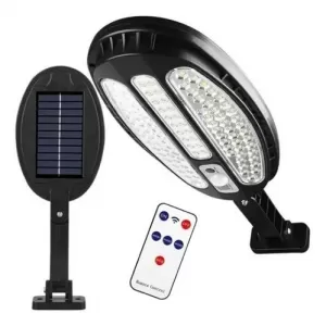 LAMPARA SOLAR LUCES LED SENSOR MOVIMIENTO CONTROL REMOTO 5W